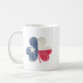 St. Patricks Day Irish Clover Texas Texan  Koffiemok (Links)