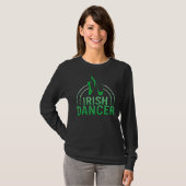 St Patricks Day Irish Dancer Lucky Danser Teacher T-shirt (Voorkant volledig)