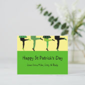 St Patrick's Day Irish Dancers' Legs Briefkaart (Staand voorkant)
