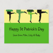 St Patrick's Day Irish Dancers' Legs Briefkaart (Voorkant)