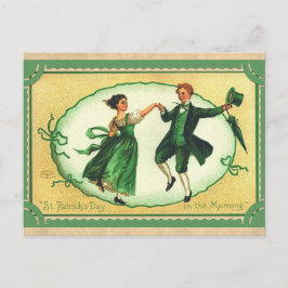 St Patricks Day  Irish DansCouple Briefkaart