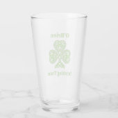 St. Patricks Day Irish Drink Team Shamrock Glas (Achterkant)