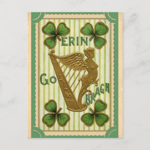St Patricks Day Irish Erin Go Bragh Briefkaart