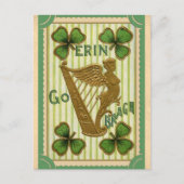 St Patricks Day Irish Erin Go Bragh Briefkaart (Voorkant)