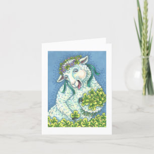 ST. PATRICK'S DAY IRISH EWE GREETTE NOTE KAART B