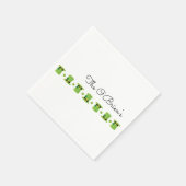 St Patricks Day Irish Family Name Paper Napkin Servet (Hoek)