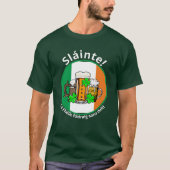 ST PATRICKS DAY Irish Flag Beer T-shirt (Voorkant)
