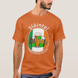 ST PATRICKS DAY Irish Flag Beer Unisex T-shirt