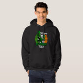 St Patrick's Day Irish Flag Dinosaur Shamrock Suns Hoodie (Voorkant volledig)