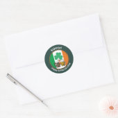 St Patricks Day Irish Flag Ronde Sticker (Envelop)