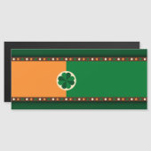 St Patrick's Day Irish Flag Shamrock (Voorkant / Achterkant)