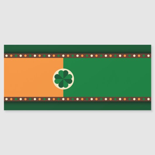 St Patrick's Day Irish Flag Shamrock (Voorkant)