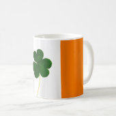 St. Patrick's Day Irish Flag Shamrock Ierland Koffiemok (Voorkant rechts)