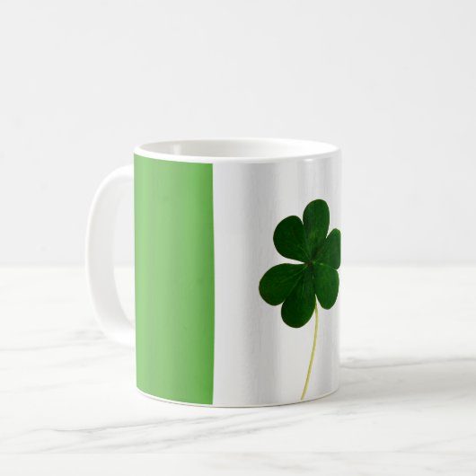 St. Patrick's Day Irish Flag Shamrock Ierland Koffiemok (Voorkant links)