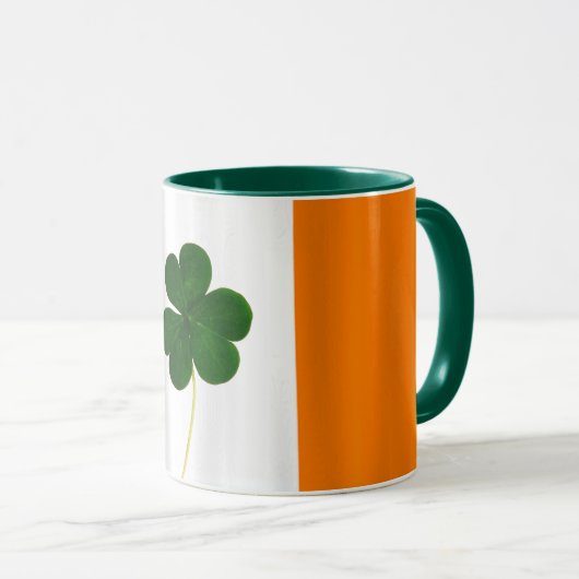 St. Patrick's Day Irish Flag Shamrock Ireland Mok (Voorkant rechts)