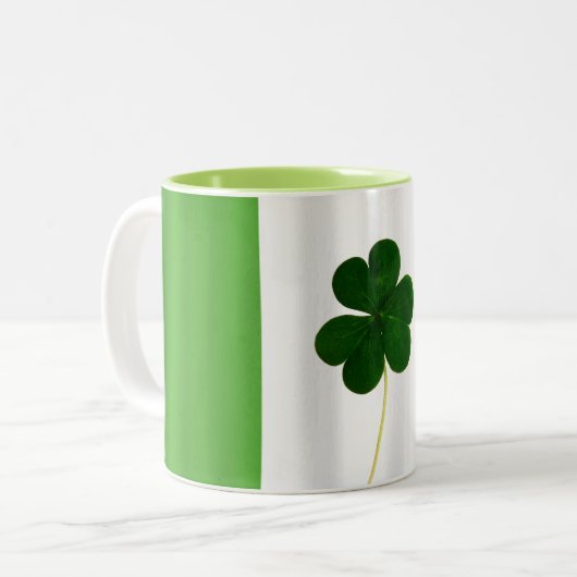 St. Patrick's Day Irish Flag Shamrock Ireland Mok (Voorkant links)