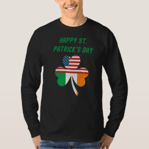 St Patricks Day Irish Flag Shamrock Irish American T-shirt
