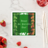 St. Patrick's Day Irish Flag Shamrock Napkins Servet (Insitu)
