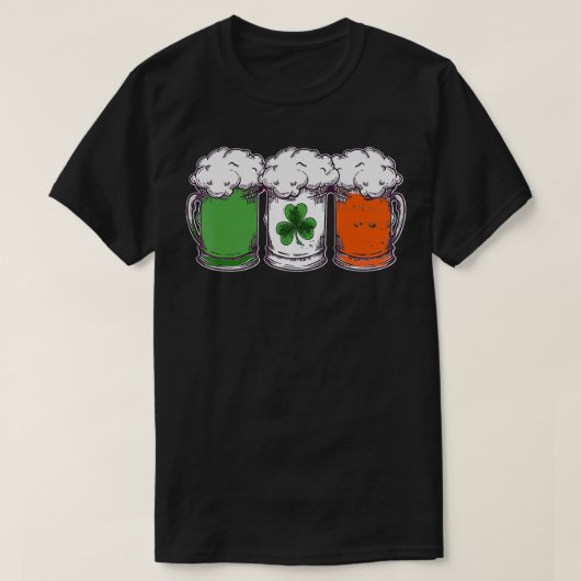 St Patricks Day Irish Flag Shamrock Party T-shirt (Design voorkant)