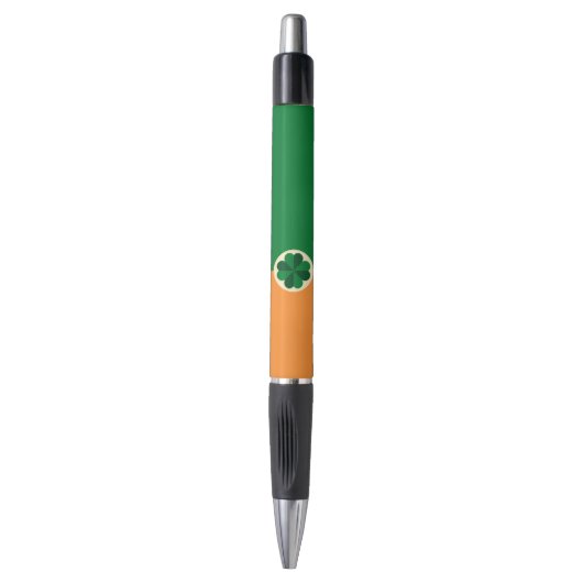St Patrick's Day Irish Flag Shamrock Pen (Voorkant Verticaal)