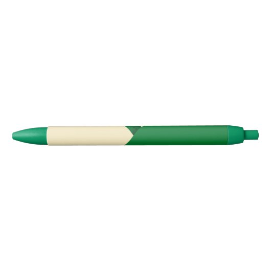 St Patrick's Day Irish Flag Shamrock Zwarte Inkt Pen (Voorkant)
