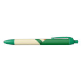 St Patrick's Day Irish Flag Shamrock Zwarte Inkt Pen (Bovenkant)