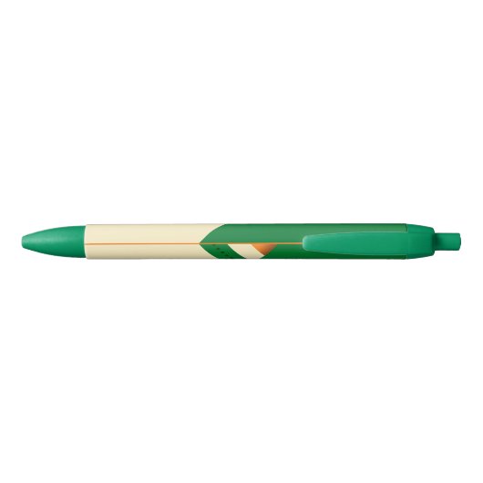 St Patrick's Day Irish Flag Shamrock Zwarte Inkt Pen (Achterkant)