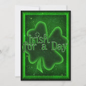 St. Patrick's Day Irish for a Day Kaart (Voorkant)