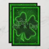 St. Patrick's Day Irish for a Day Kaart (Voorkant / Achterkant)
