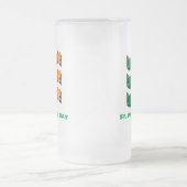 St Patricks Day Irish Funny Cute Drink Matglas Bierpul (Center)