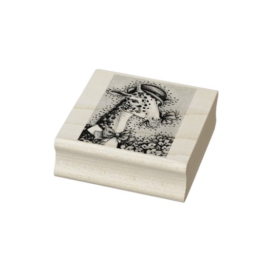 ST. PATRICK'S DAY IRISH GIRAFFE RUBBER STAMP RUBBERSTEMPEL (Stempel)