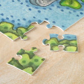 St. Patrick's Day IRISH GIRAFFE & SHAMROCKS PUZZLE Legpuzzel (Zijkant)