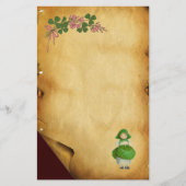 ST PATRICK'S DAY - IRISH GIRL EN SHAMROCKS BRIEFPAPIER (Voorkant)