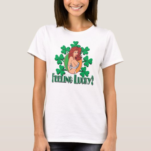 St Patricks Day Irish Girl T-shirt (Voorkant)