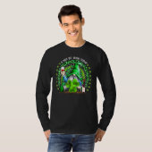 St Patrick's Day Irish Gnome Drink Wine Shamrock R T-shirt (Voorkant volledig)