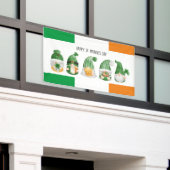 St. Patrick's Day Irish Gnomes Banner (Buitenkant Gebouw)