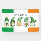 St. Patrick's Day Irish Gnomes Banner (Horizontaal)