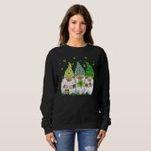St Patricks Day Irish Gnomes Leprechauns Funky St Trui (Voorkant volledig)