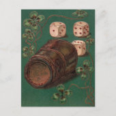  St. Patrick's Day, Irish Good Luck Dice Briefkaart (Voorkant)