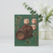  St. Patrick's Day, Irish Good Luck Dice Briefkaart (Staand voorkant)