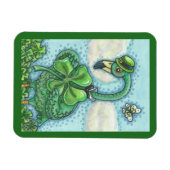 St. Patrick's Day IRISH GREEN FLAMINGO MAGNET Magneet (Horizontaal)