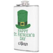 St. Patrick's Day Irish green pet met geluk Shamro Heupfles (Links)