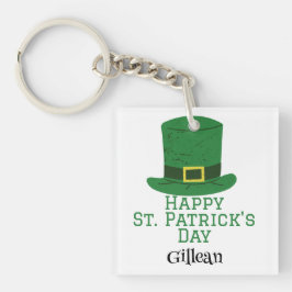 St. Patrick's Day Irish green pet met geluk Shamro Sleutelhanger