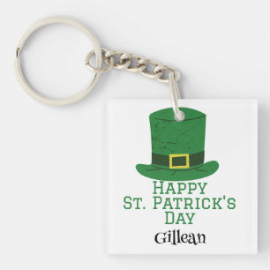 St. Patrick's Day Irish green pet met geluk Shamro Sleutelhanger