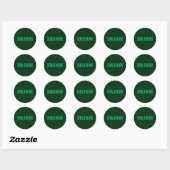 St. Patrick's Day Irish Green Ronde Sticker (Vel)