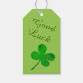 St Patricks Day Irish Green Shamrock Succes Cadeaulabel (Voorkant)