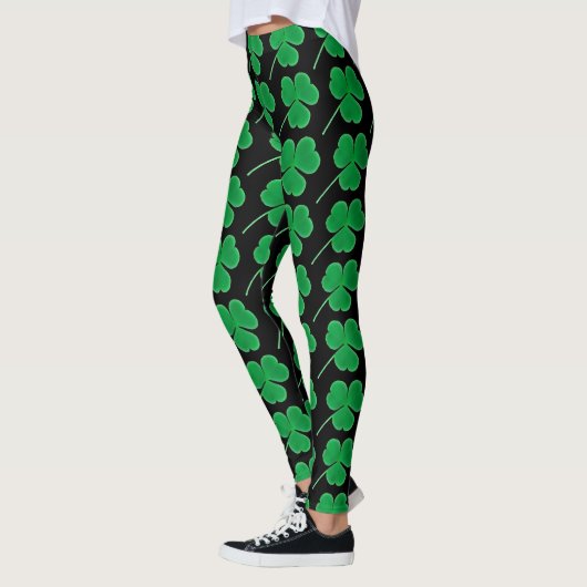 St. Patrick's Day | Irish Green Shamrocks Pattern Leggings (Links)