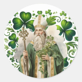 St. Patrick's Day Irish Green Shamrocks Religieus Ronde Sticker