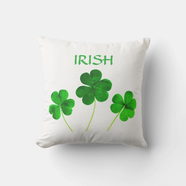 St Patrick's Day Irish Green White 2022 Trendy Buitenkussen (Voorkant)