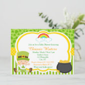 St Patrick's Day Irish Holiday Baby shower Kaart (Staand voorkant)